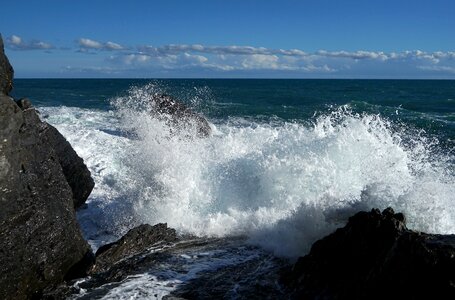 Coast water wave photo