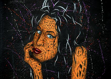 Mural graffiti urban