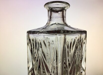 Transparent white closeup