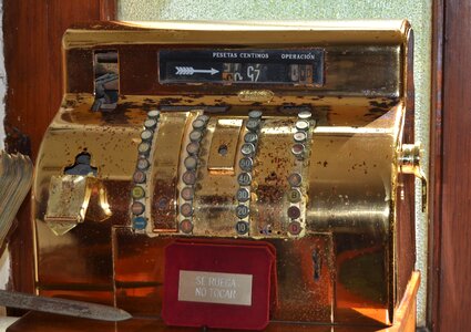 Technology machine register shop