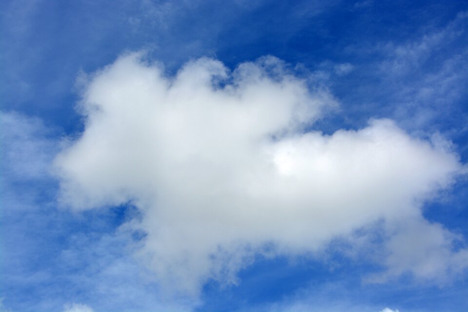 White blue white cloud