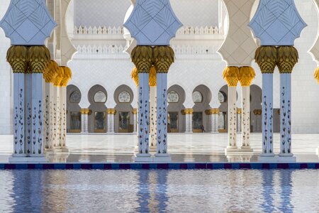 The sheikh zayed grand mosque uae white photo