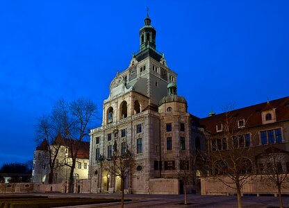 Night photograph isar germany