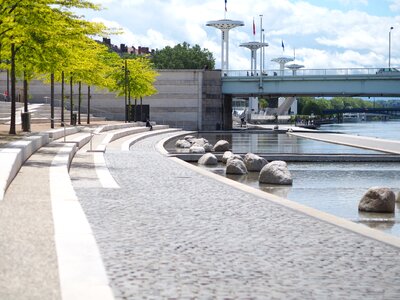 Lyon bridge quai augagneur