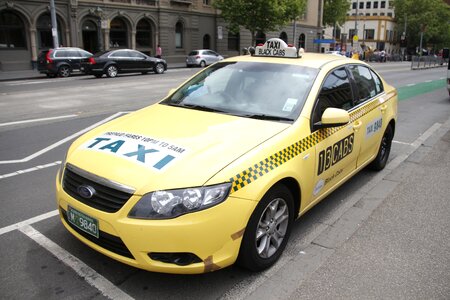 Taxi car yellow