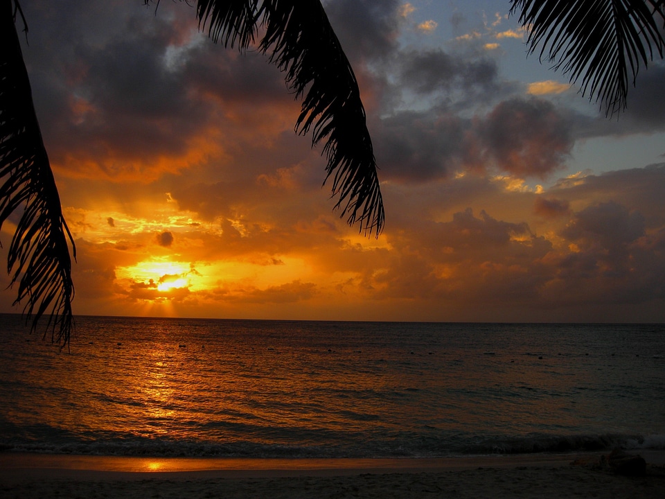 Sky glow orange