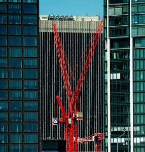 Build skyscraper cranes photo