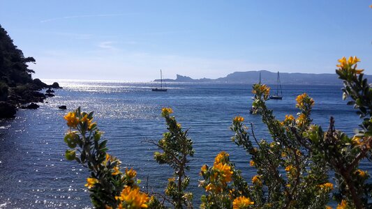 Cote d'azur sea mediterranean france photo