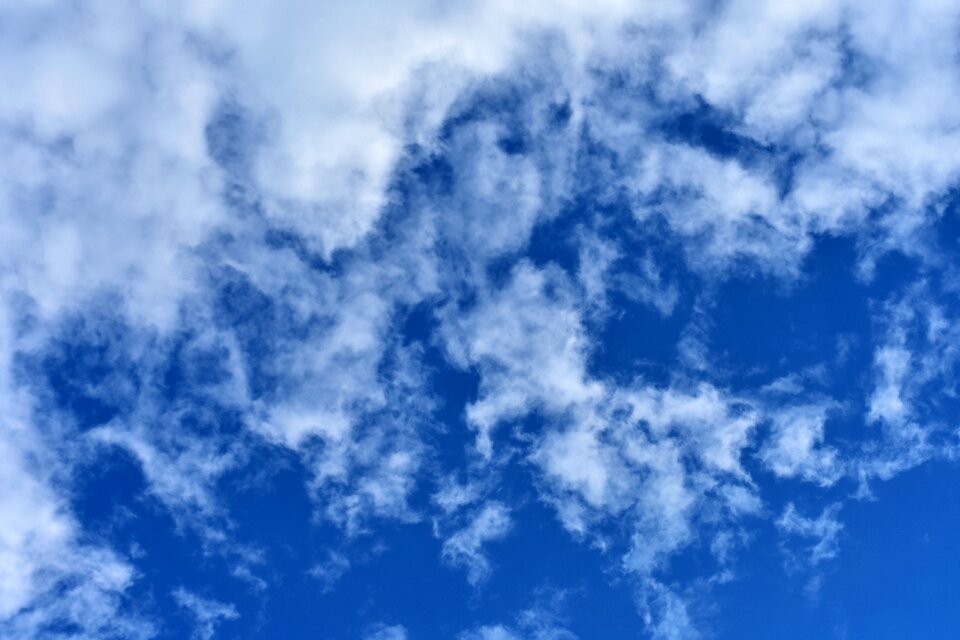 Cloudy blue blue sky