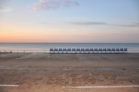 Nice promenade early morning photo