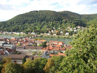 Historic center bridge neckar photo