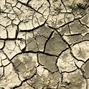 Dry earth crack