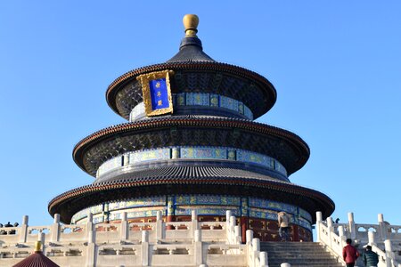 Beijing the temple of heaven the scenery photo
