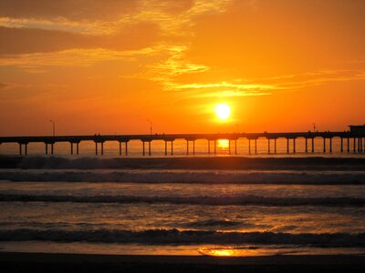 Pier san diego red photo