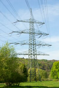 High voltage energy pylon photo