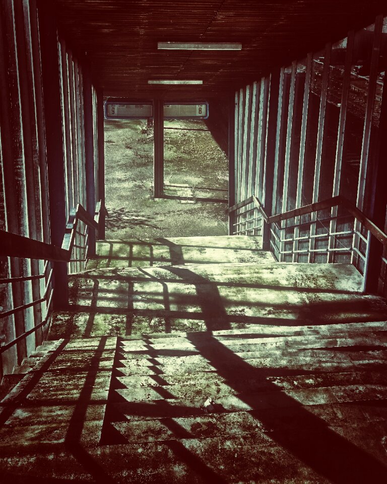 Railway station abandoned place
