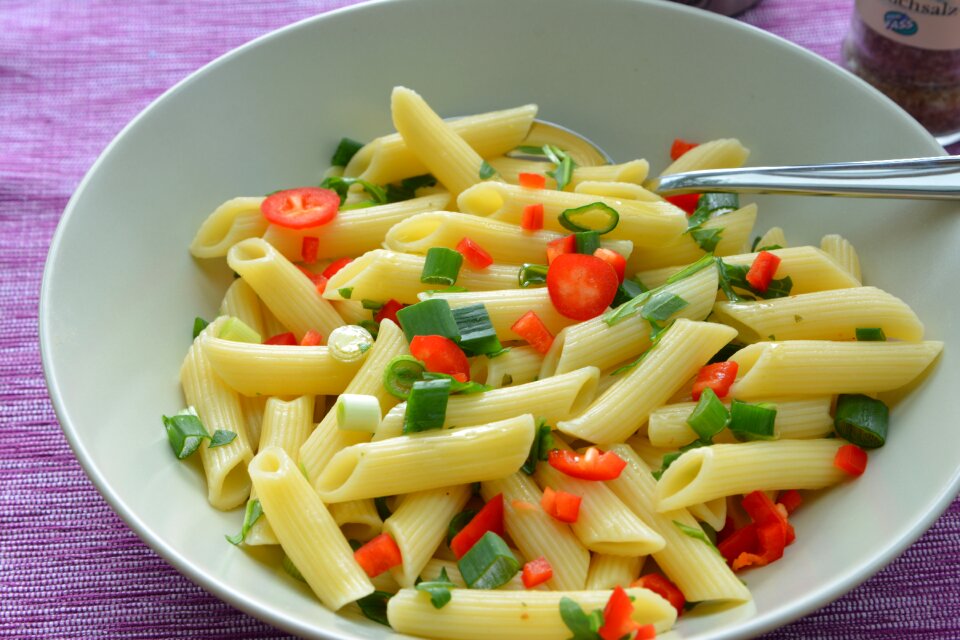 Vegan noodle dish penne