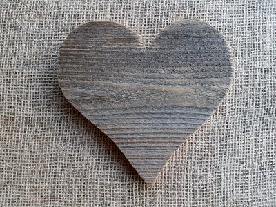Heart love decoupage