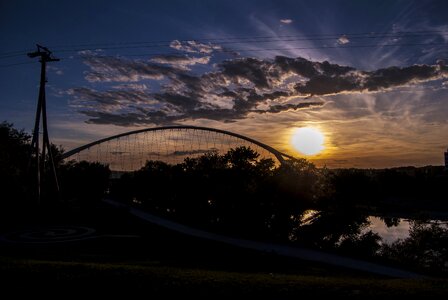 Water sunset nature photo