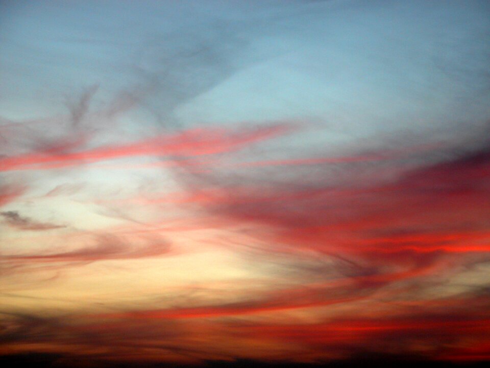 Clouds sunset photo