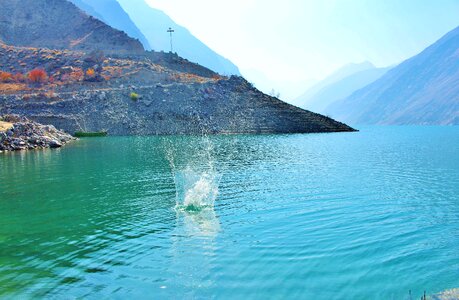 Gilgit-baltistan skardu valley satpara stream photo