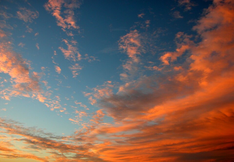 Clouds blue sky