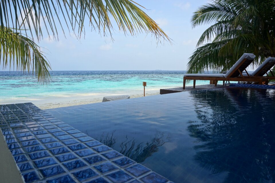 Beach tropical resort
