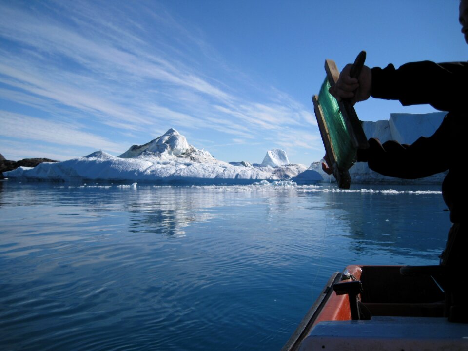 The icefjord jakobshavn icebergs