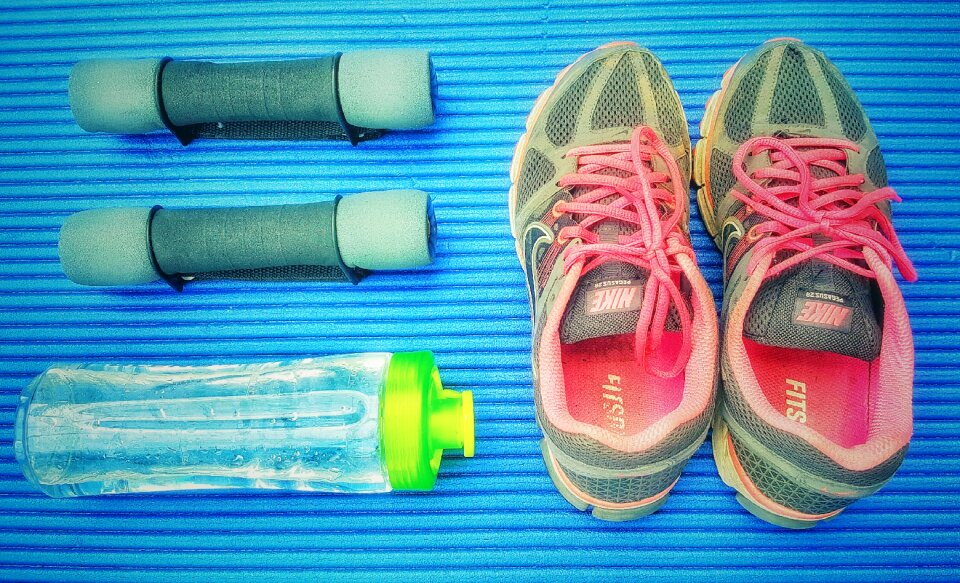 Weights fitness blue fitness