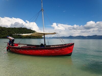 Sailing boat langkawi fisherman photo