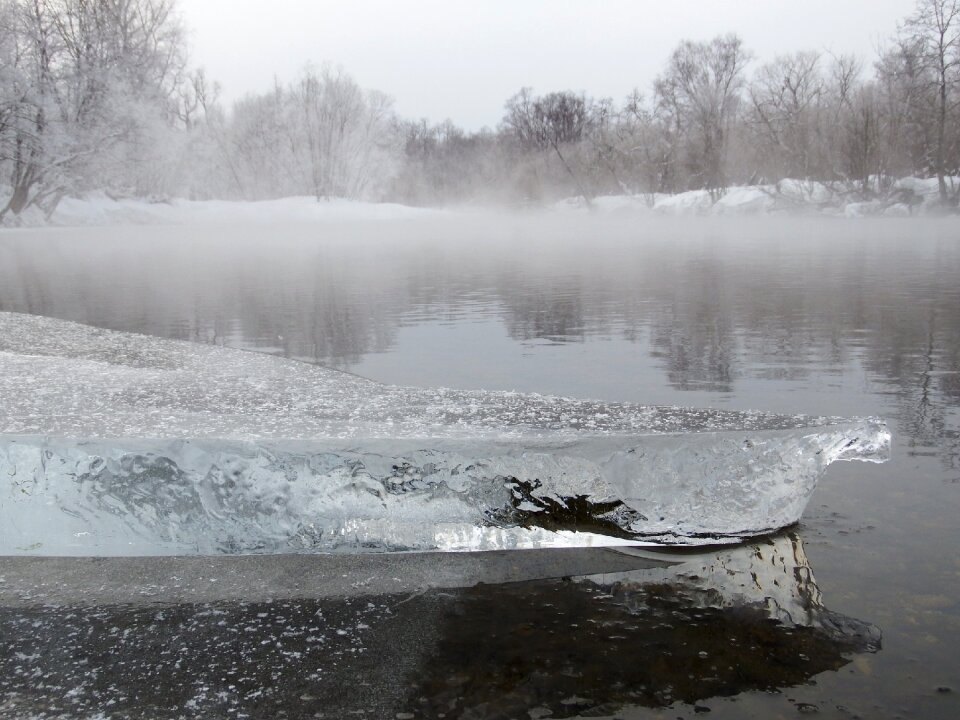 Snow ice snowdrifts photo