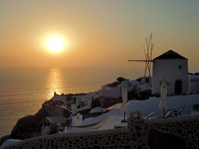 Mediterranean sea horizon landscape