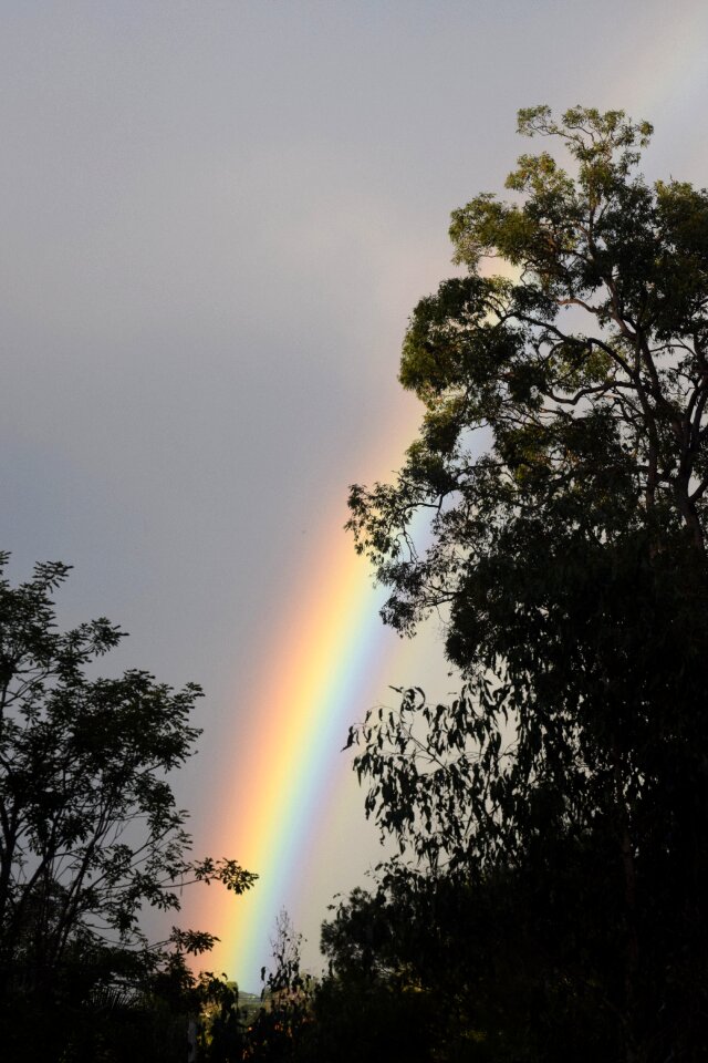 Australia weather gray rainbow