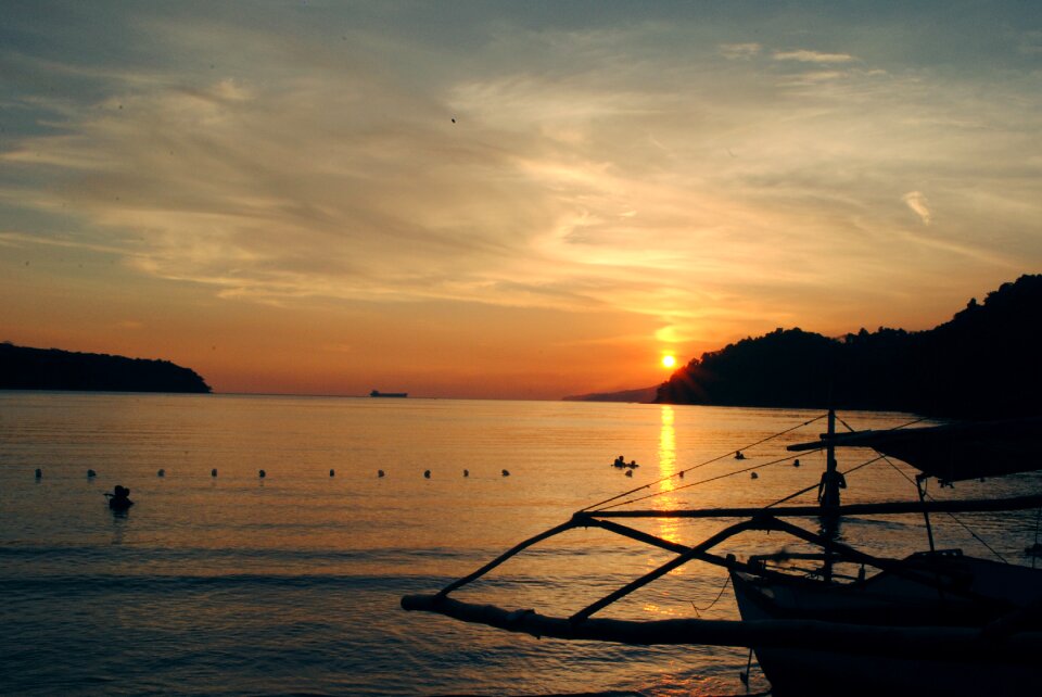 Ocean sea beach sunset