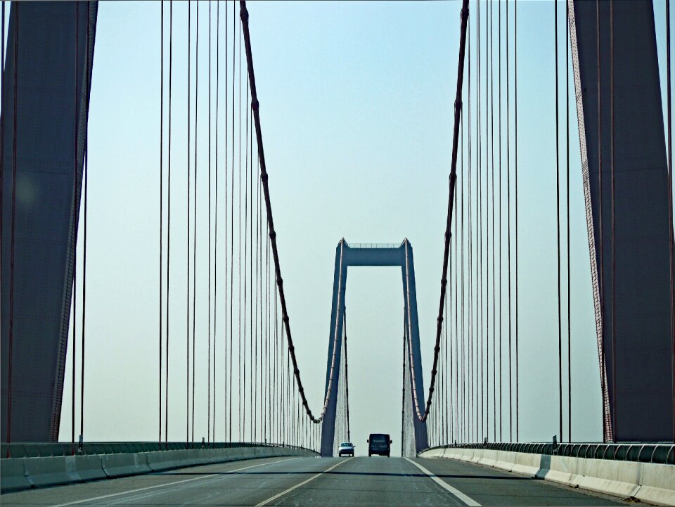 Suspension wires pylons arched
