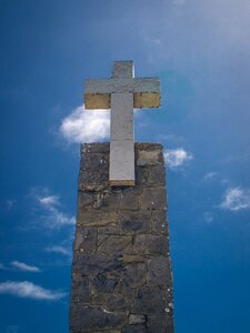 Stele blue portugal photo