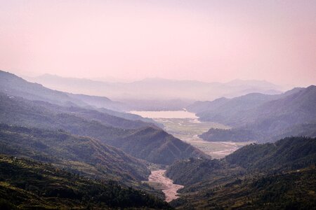 Nepal lake travel photo