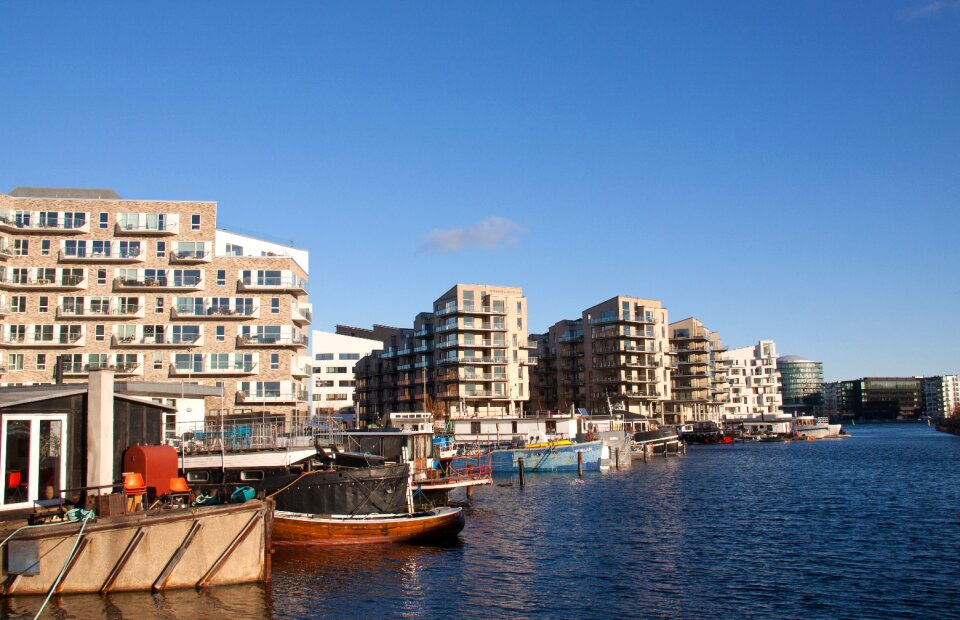 Denmark harbour canal photo