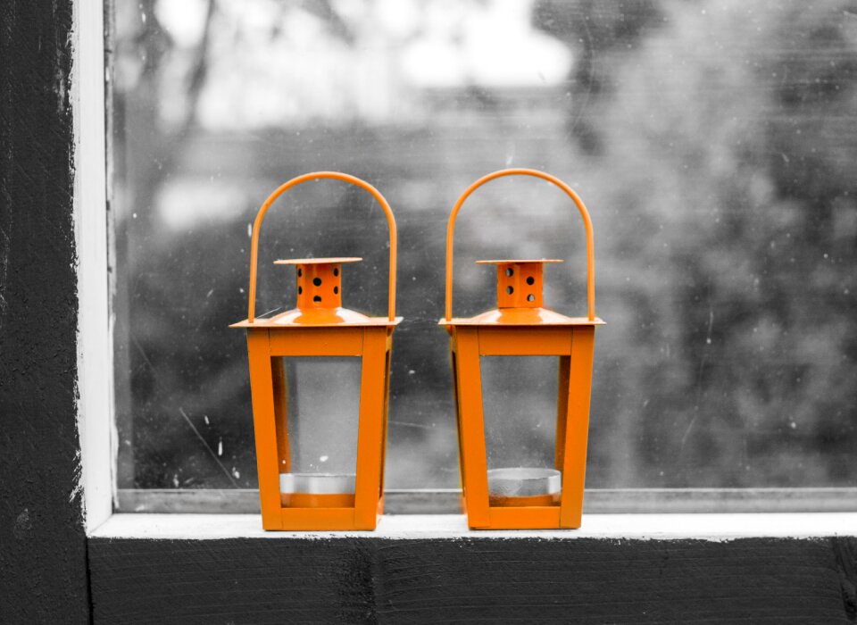Black white orange