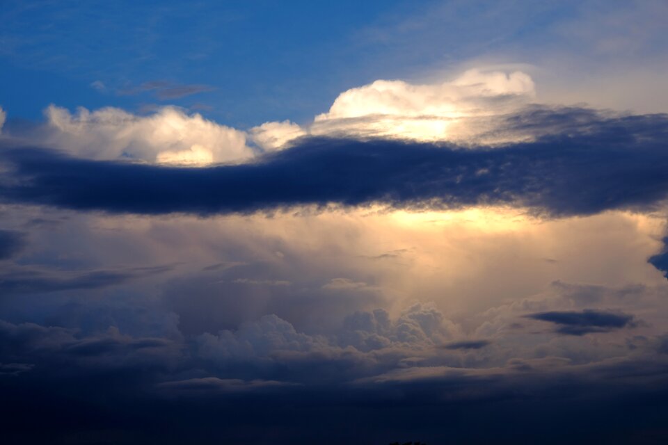 Dark clouds mood landscape