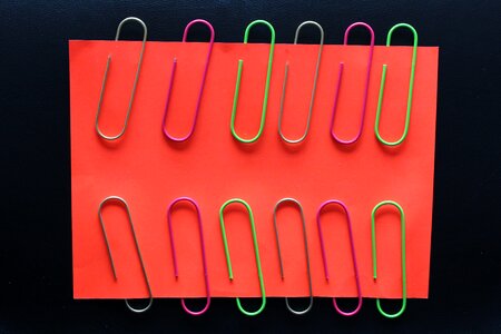 Accessories paper clip photo