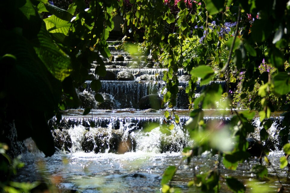 Spring waterfall park