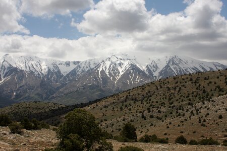 Mountain view taurus mountains snowy mountains