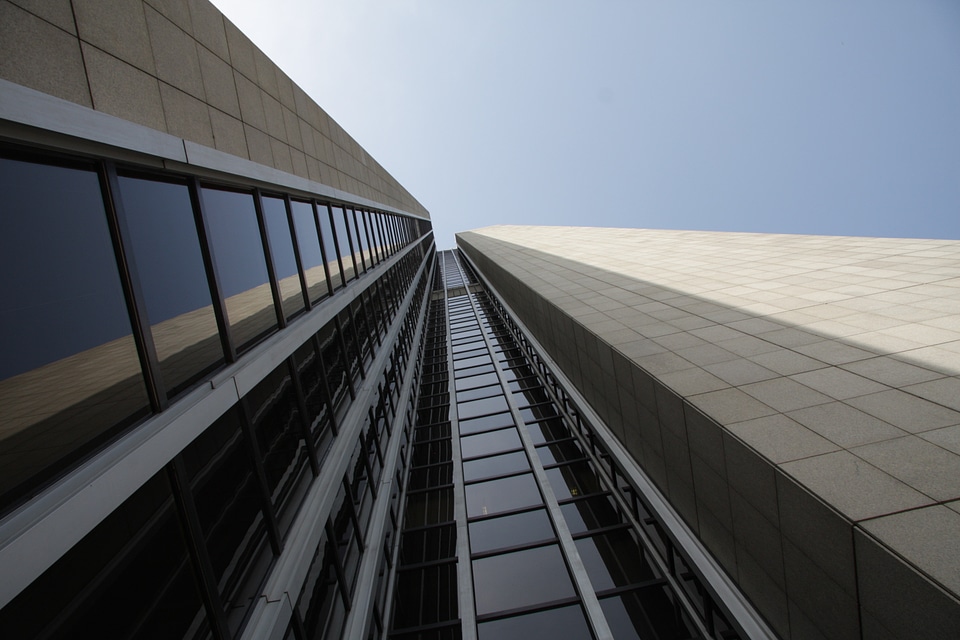 City skyscraper architecture