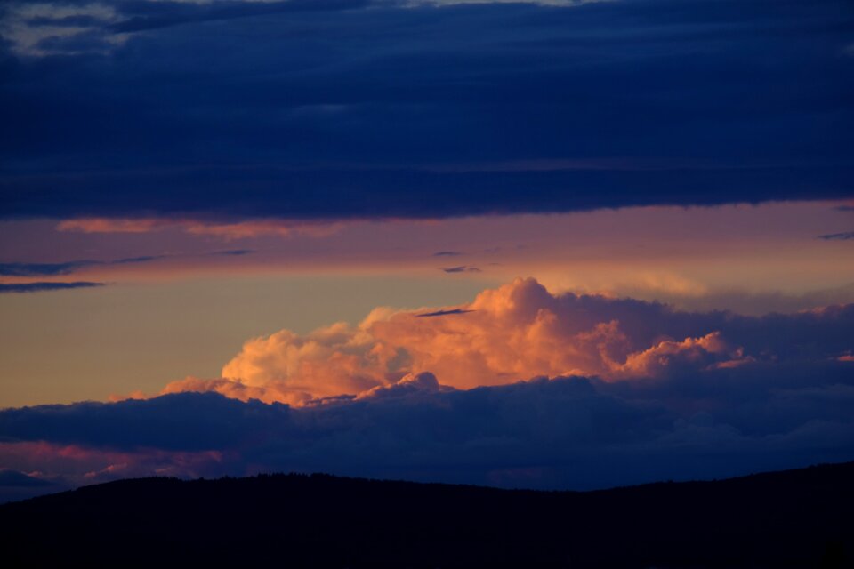 Dark clouds mood landscape