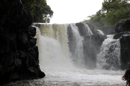 Mauritius gray waterfall