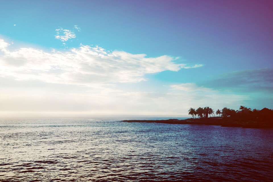 Clouds nature beach photo