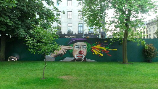 Painted facade street