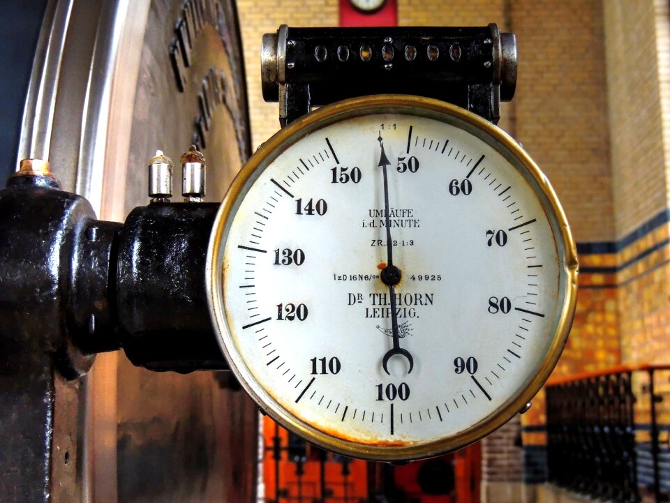 Speed gauge revolutions