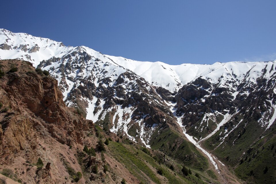 Mountain landscape spring summer